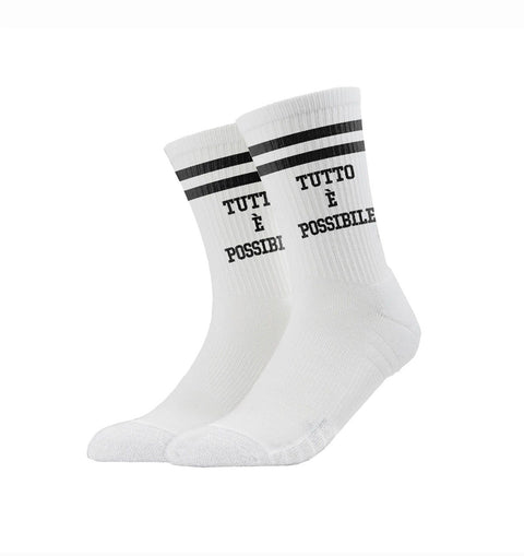 SOCKS "TUTTO E' POSSIBILE" WHITE